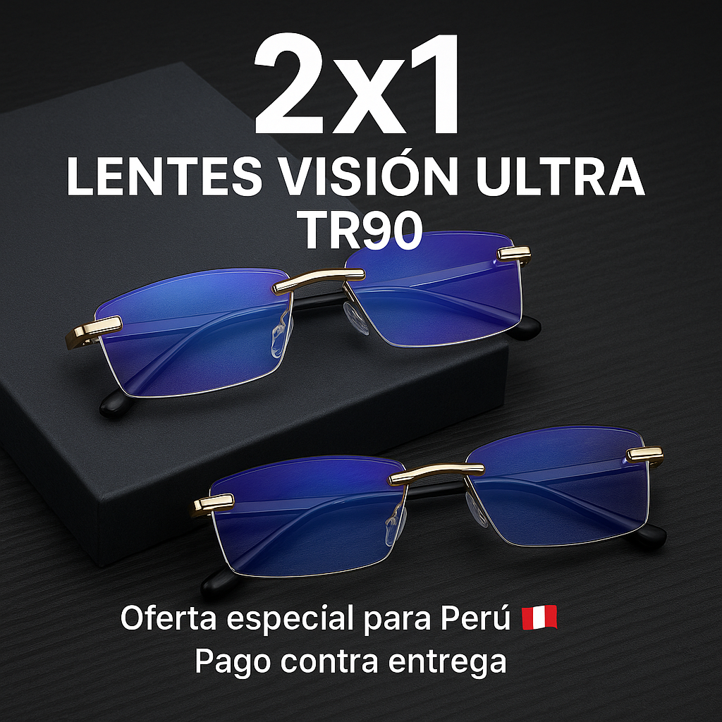 2x1 Lentes TR90 de Titanio con Visión Clara y Protección para Pantallas