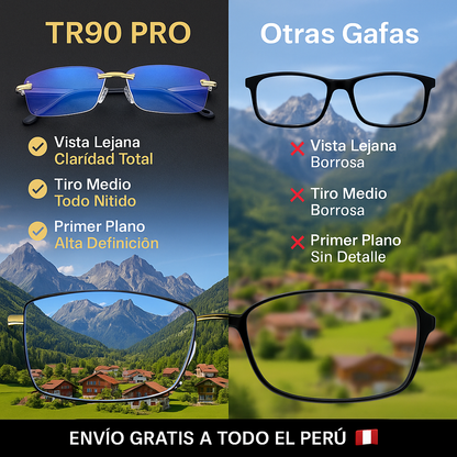 2x1 Lentes TR90 de Titanio con Visión Clara y Protección para Pantallas